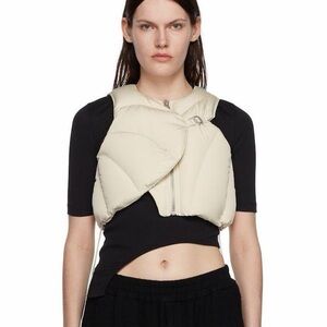 NWT Heliot Emil Cropped Puffer Vest Sz 36